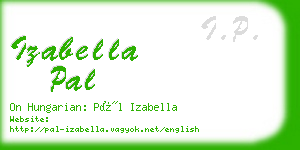 izabella pal business card